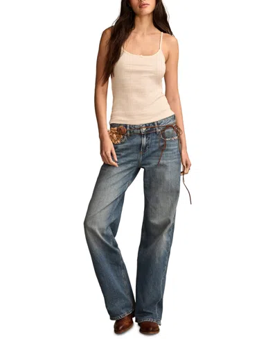 Lucky Brand Women's Baggy Wide Leg Jeans In Blue