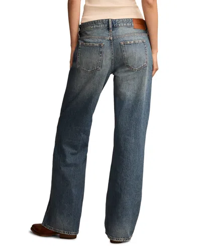 Lucky Brand Women's Baggy Wide Leg Jeans In Blue