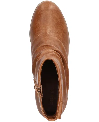 Easy Street Women's Ambrose Zipper Ankle Boots In Brown