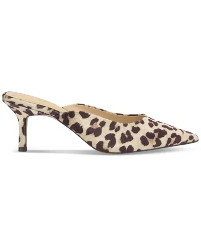 Jessica Simpson Women's Belvaen Mid-heel Mule Pumps In Animal Print