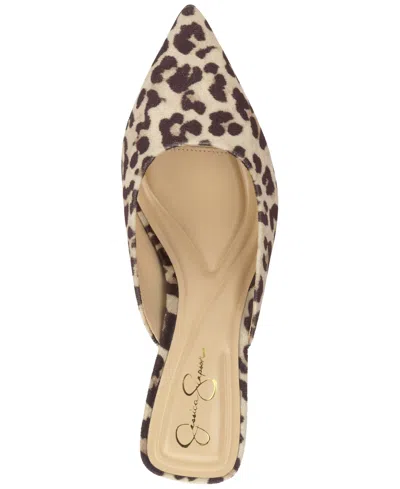 Jessica Simpson Women's Belvaen Mid-heel Mule Pumps In Animal Print