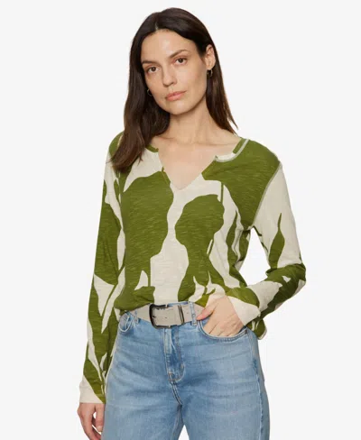 Sanctuary Women's Perfect Notch Long-sleeve Top In Green