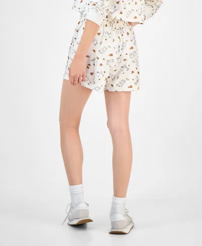 Love Tribe Juniors' Snoopy Halloween Long-sleeve Lounge Shirt In Neutral