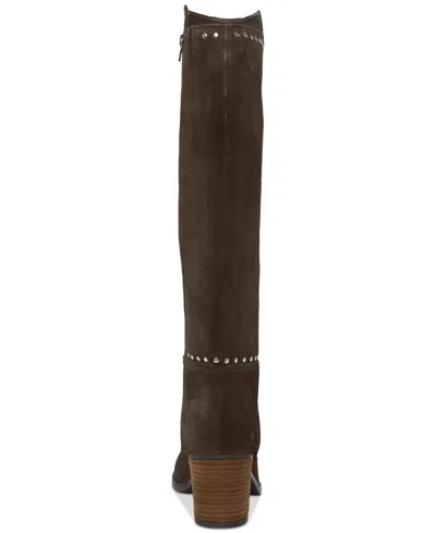 Lucky Brand Women's Bonnay Knee-high Block-heel Boots In Brown