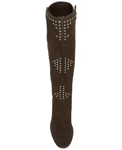 Lucky Brand Women's Bonnay Knee-high Block-heel Boots In Brown