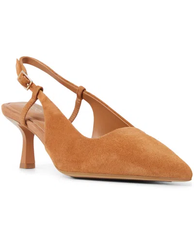 Aldo Women's Adan Slingback Kitten Heels In Brown