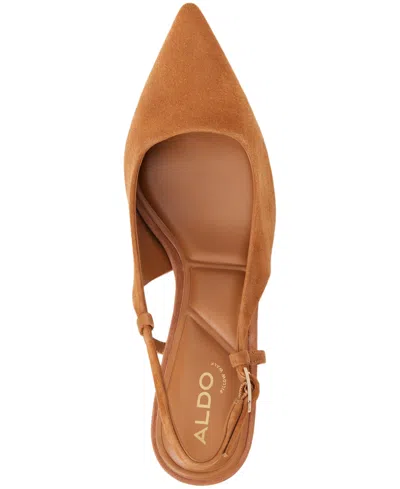 Aldo Women's Adan Slingback Kitten Heels In Brown