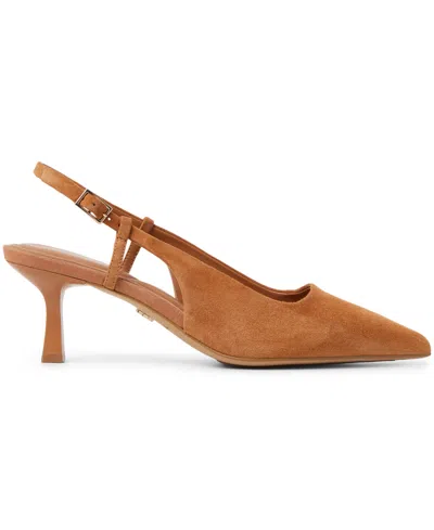 Aldo Women's Adan Slingback Kitten Heels In Brown