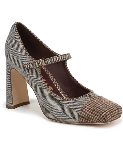 Circus Ny By Sam Edelman Women's Elora Blade-heel Capped-toe Mary Jane Pumps In Gray