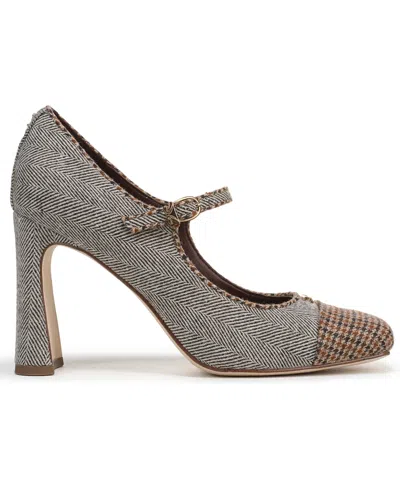 Circus Ny By Sam Edelman Women's Elora Blade-heel Capped-toe Mary Jane Pumps In Gray