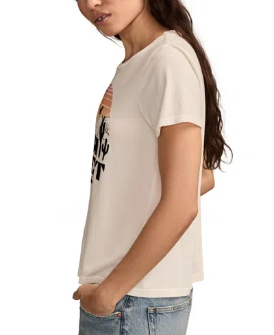Lucky Brand Women's High Desert Classic Crew Neck T-shirt In Neutral
