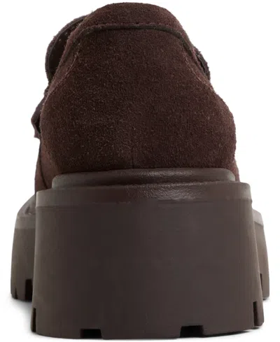 Aldo Oneameth Chunky Loafers With Buckle Detail In Brown