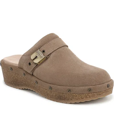 Dr. Scholl's Women's Original Flex Clog Round Toe Shoes In Brown