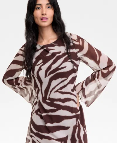 Alex & Sophia Juniors' Zebra-print Mini Dress In Multi
