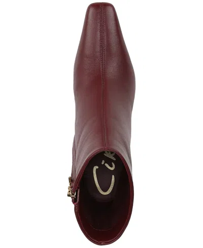 Circus Ny By Sam Edelman Women's Laura Snip-toe Dress Booties In Burgundy