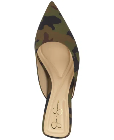 Jessica Simpson Women's Belvaen Mid-heel Mule Pumps In Green