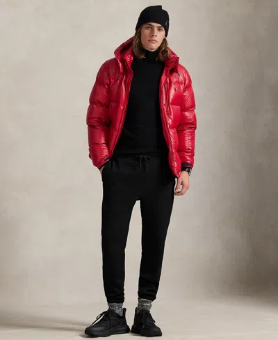 Polo Ralph Lauren Water Repellent Down Jacket In Red