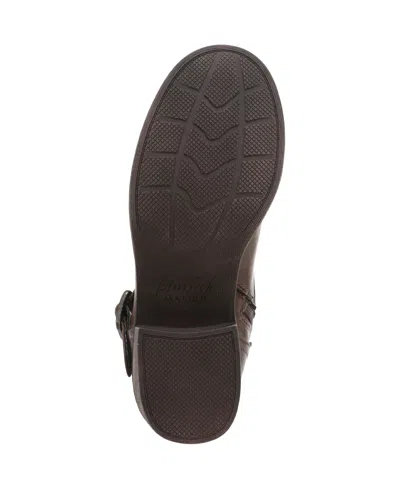 Blowfish Malibu Women's Maeve Round Toe Block Heel Rugged Short Boots In Brown