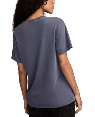 Lucky Brand Women's Athletic Rolling Stones Boyfriend T-shirt In Gray