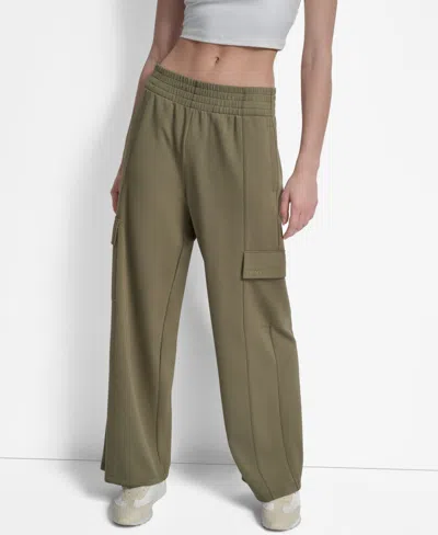 Dkny Sport Women's Highline Scuba Cargo Pants In Green