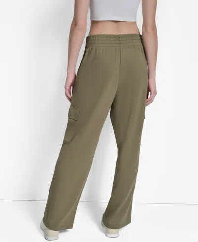 Dkny Sport Women's Highline Scuba Cargo Pants In Green