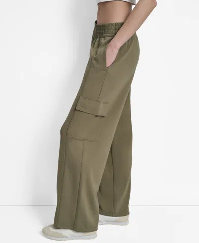 Dkny Sport Women's Highline Scuba Cargo Pants In Green