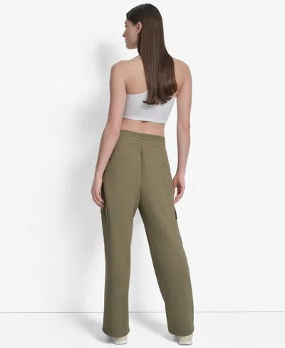 Dkny Sport Women's Highline Scuba Cargo Pants In Green