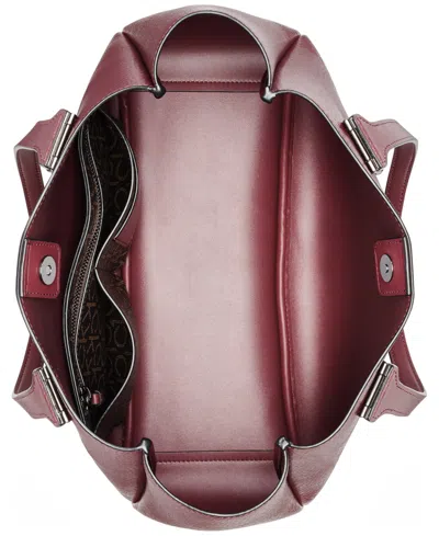 Calvin Klein Jett Tote Bag In Burgundy