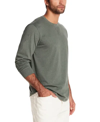 Weatherproof Vintage Men's Brushed Long Sleeve Crewneck T-shirt In Green