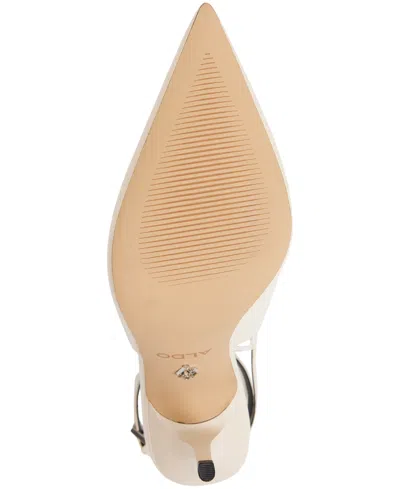 Aldo Lisandre Ankle Strap Pointed Toe Pump In Neutral