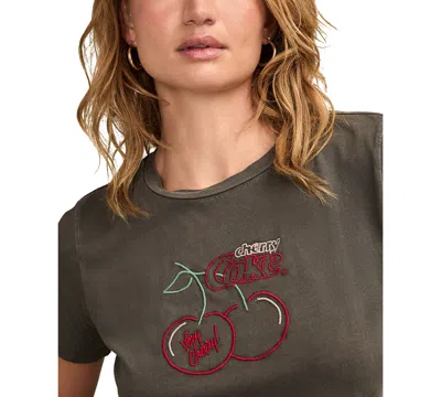 Lucky Brand Women's Very Cherry Coke Classic Crew Neck T-shirt In Green