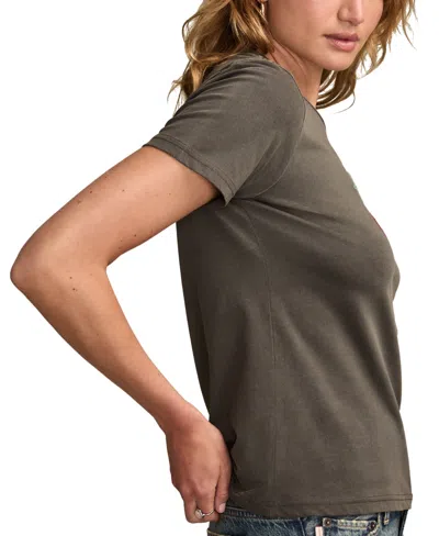 Lucky Brand Women's Very Cherry Coke Classic Crew Neck T-shirt In Green