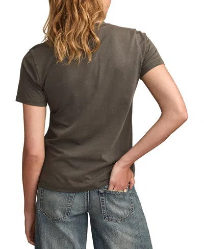 Lucky Brand Women's Very Cherry Coke Classic Crew Neck T-shirt In Green