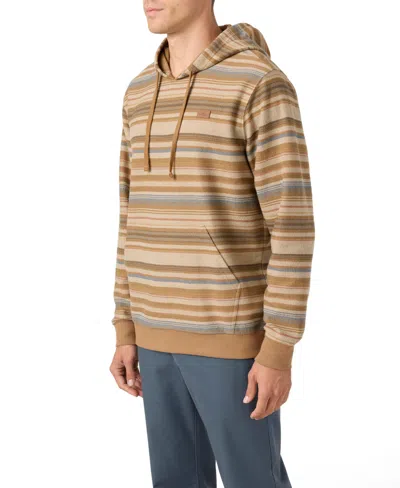 O'neill Men's Bavaro Stripe Pullover Sweatshirt In Brown