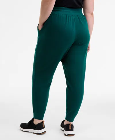 Id Ideology Plus Size Fleece Jogger Sweatpants, Created For Macy's In Green
