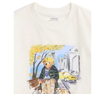 Polo Ralph Lauren Boys' Polo Bear Crewneck Cotton-jersey T-shirt Nevis