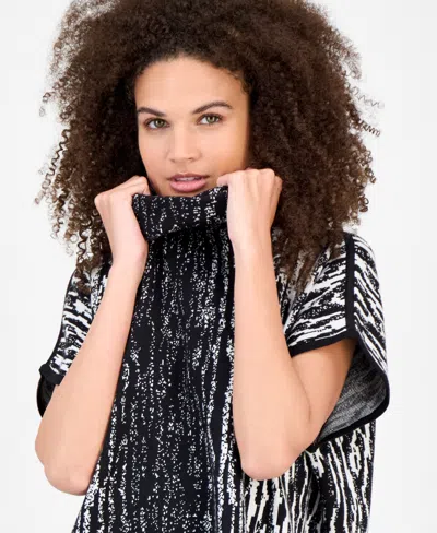 Anne Klein Luxe Animal Print Tunic In Multi