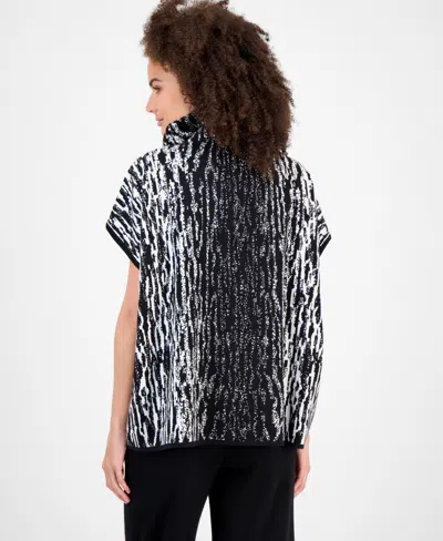 Anne Klein Luxe Animal Print Tunic In Multi