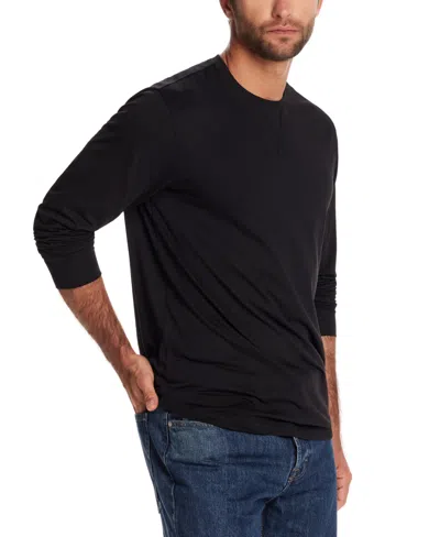 Weatherproof Vintage Brushed Jersey Crewneck Shirt In Black