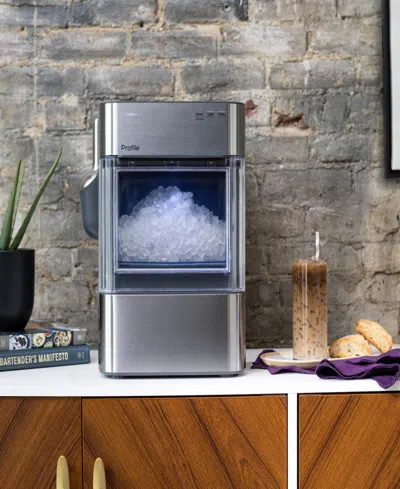 Ge Appliances Profile Opal 2.0 Ultra Nugget Ice Maker In Metallic