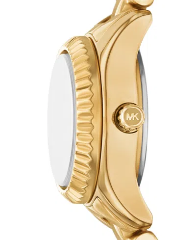 Michael Kors Petite Lexington Pavé Gold-tone Watch And Jewelry Gift Set In Gold