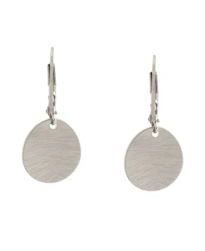 Robert Lee Morris Soho Disc Drop Earrings In Silver