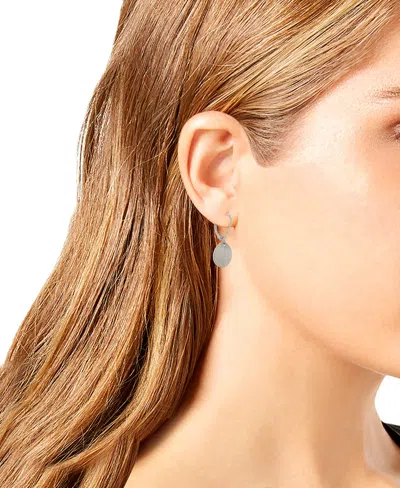 Robert Lee Morris Soho Disc Drop Earrings In Silver