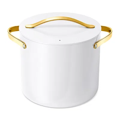 Caraway Cookware Plus Stock Pot With Lid In White