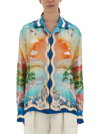 Casablanca Tennis Club Shirt In Multi