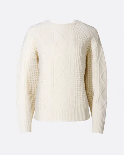 Perfect Moment Crystal Merino Wool Sweater Xl In White
