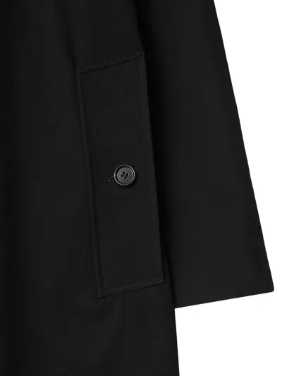 Burberry Camden Heritage Car Trenchcoat In Black