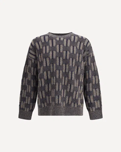 Giorgio Armani Men Crewneck Sweater In Multi