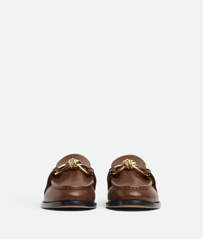 Bottega Veneta Astaire Knot Leather Loafers In Brown