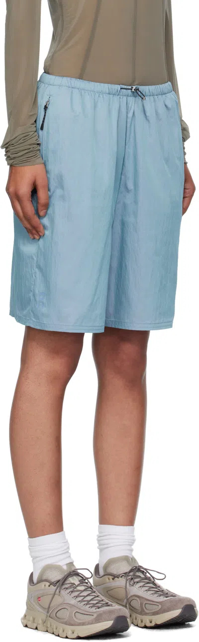 On Blue Zendaya Editi Iridescent Shorts In Blue